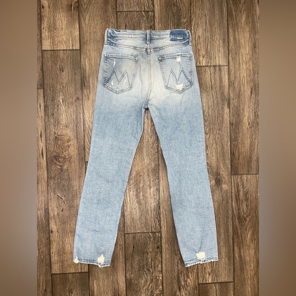 MOTHER Light Blue Straight Leg Jeans - Picture 15 of 15
